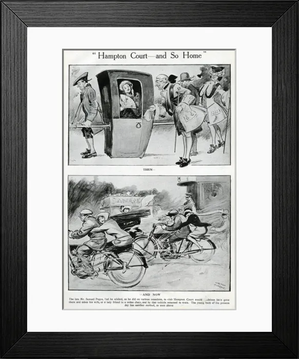 Framed Print : Two contrasting forms of transport, then and now Framed Print : Two contrasting forms of transport, then and now