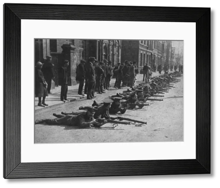 Framed Print : Soldiers drilling 1914 Framed Print : Soldiers drilling 1914