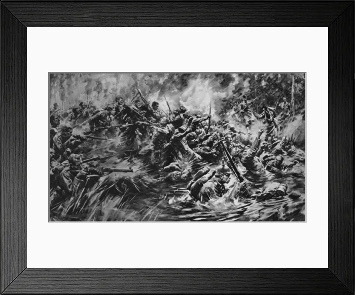 Framed Print : Ermenonville battle 1914 Framed Print : Ermenonville battle 1914