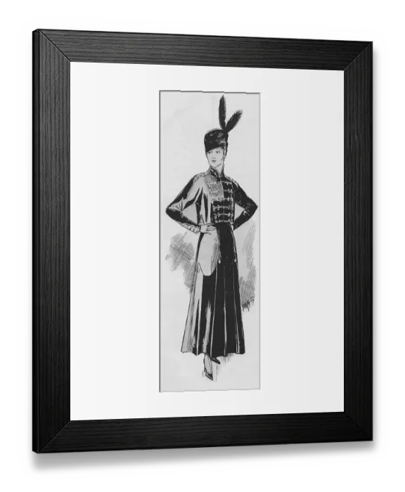 Framed Print : Tailored suit of military persuasion, 1915 Framed Print : Tailored suit of military persuasion, 1915