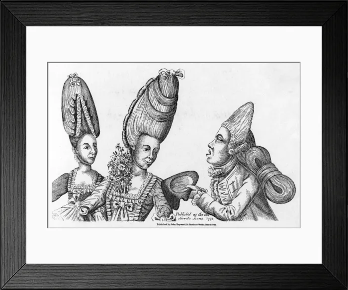 Framed Print : Fashions of 1773 Framed Print : Fashions of 1773