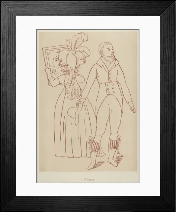 Framed Print : Crops - fashion of c. 1794 Framed Print : Crops - fashion of c. 1794