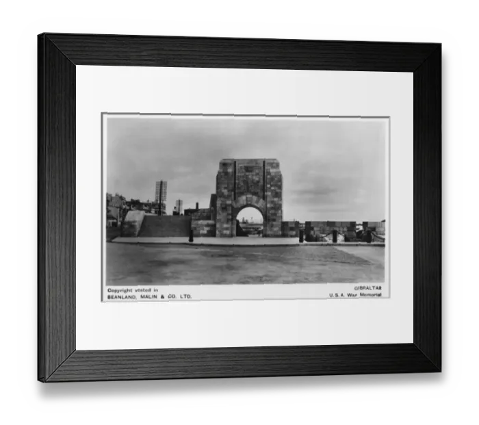 Framed Print : American War Memorial, Gibraltar Framed Print : American War Memorial, Gibraltar
