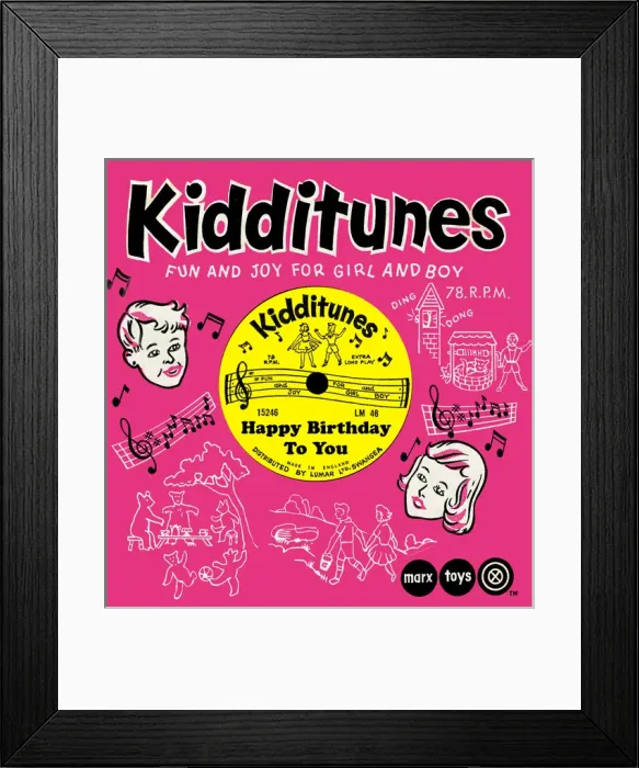 Framed Print : Happy Birthday record Framed Print : Happy Birthday record
