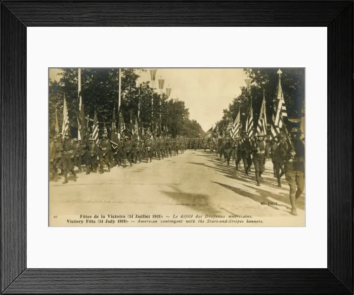 Framed Print : American victory parade, First World War Framed Print : American victory parade, First World War