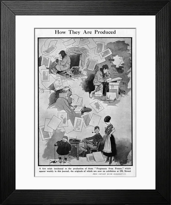 Framed Print : How they are produced by Bruce Bairnsfather Framed Print : How they are produced by Bruce Bairnsfather