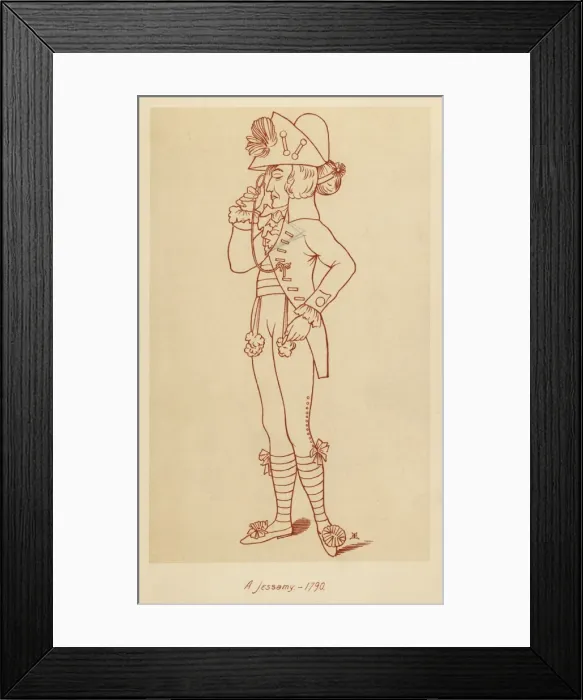 Framed Print : A Rain-beau c. 1790 Framed Print : A Rain-beau c. 1790