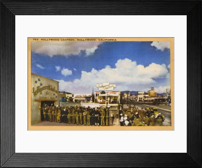 Framed Print : Hollywood Canteen, Hollywood, California, USA Framed Print : Hollywood Canteen, Hollywood, California, USA