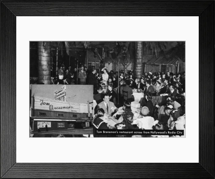 Framed Print : Tom Brenemans Restaurant, Hollywood, USA Framed Print : Tom Brenemans Restaurant, Hollywood, USA
