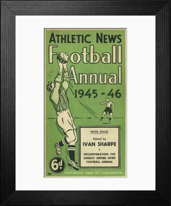 Framed Print : Athletic News Football Annual - War Issue Framed Print : Athletic News Football Annual - War Issue