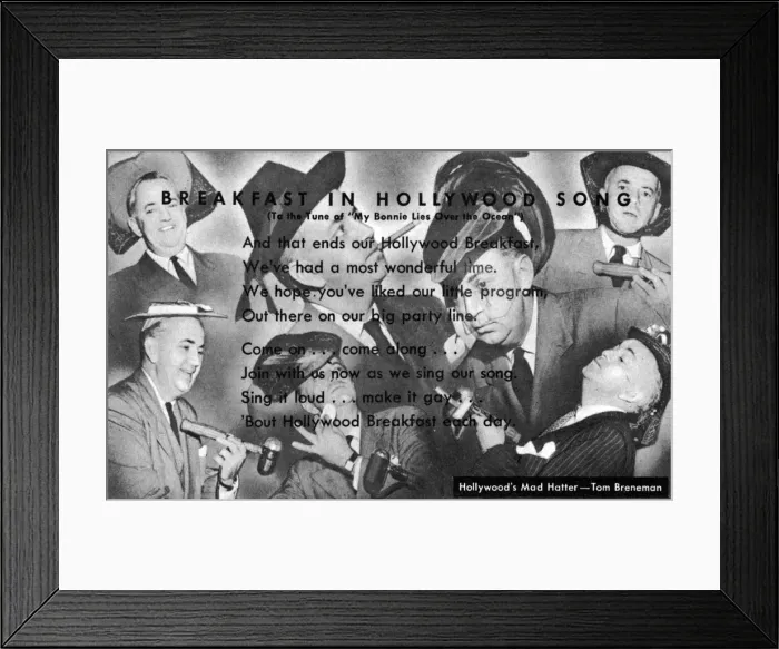 Framed Print : US Radio Star Tom Breneman as The Mad Hatter Framed Print : US Radio Star Tom Breneman as The Mad Hatter