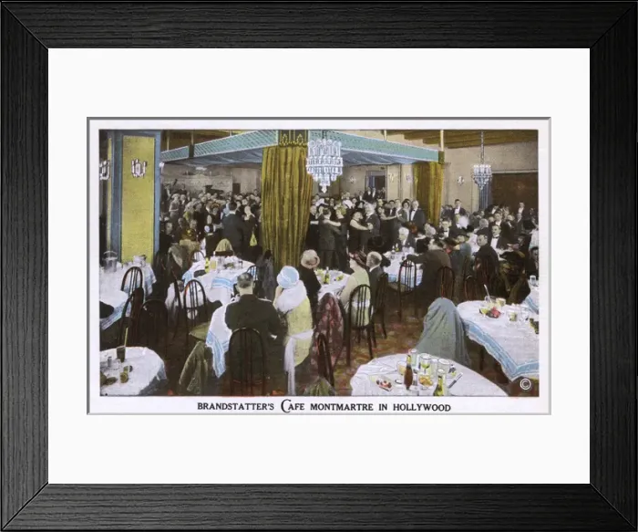 Framed Print : Brandstatters Cafe Montmartre - Hollywood, California, USA Framed Print : Brandstatters Cafe Montmartre - Hollywood, California, USA