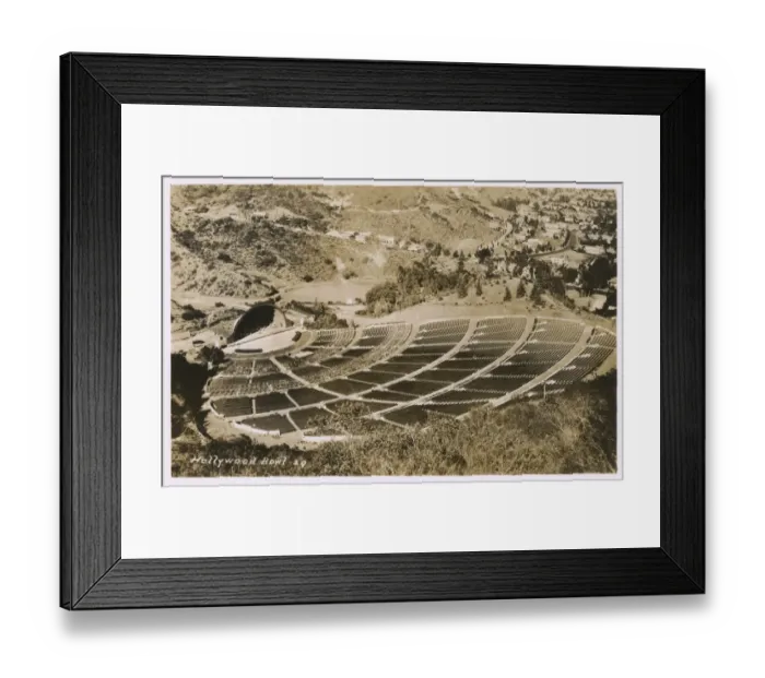 Framed Print : The Hollywood Bowl, Los Angeles, California, USA