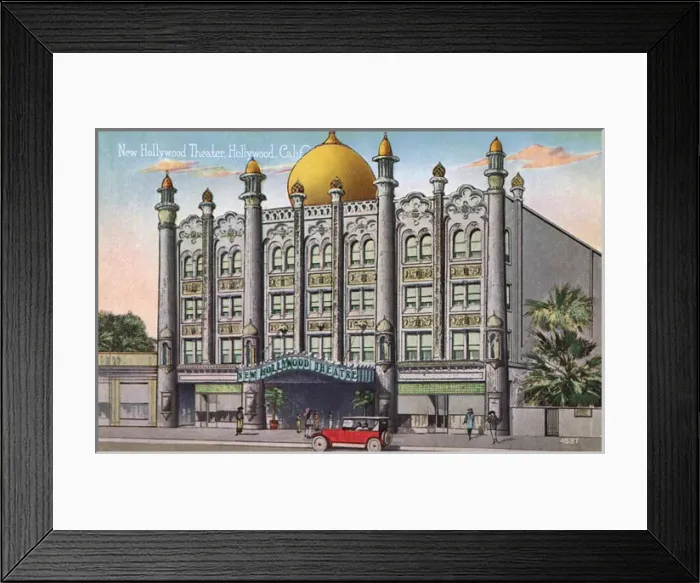 Framed Print : New Hollywood Theater, Hollywood, California, USA Framed Print : New Hollywood Theater, Hollywood, California, USA