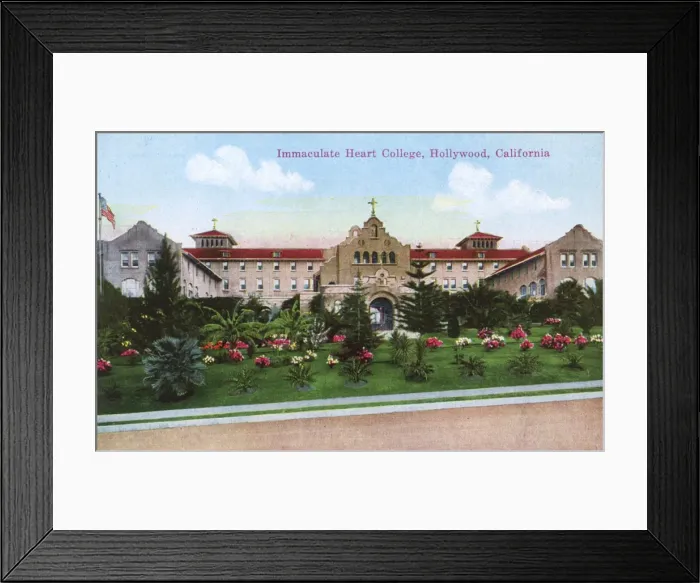 Framed Print : Immaculate Heart College, Hollywood, California, USA Framed Print : Immaculate Heart College, Hollywood, California, USA