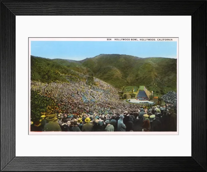 Framed Print : The Hollywood Bowl, Los Angeles, California, USA Framed Print : The Hollywood Bowl, Los Angeles, California, USA