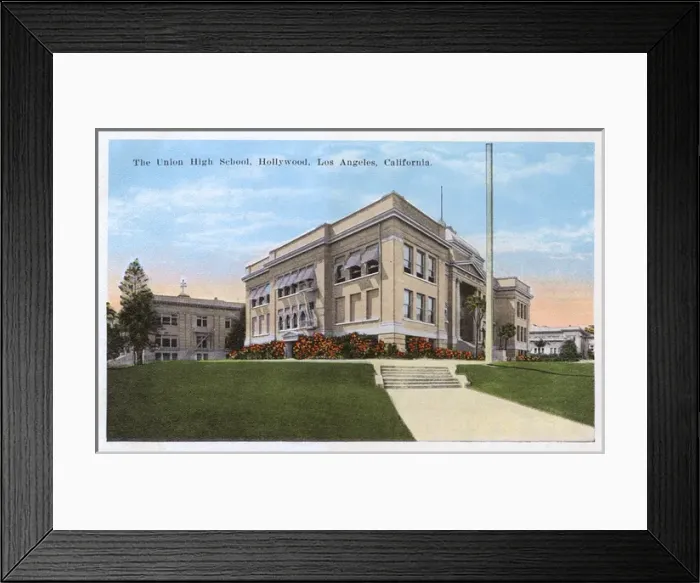 Framed Print : Union High School, Hollywood, Los Angeles Framed Print : Union High School, Hollywood, Los Angeles