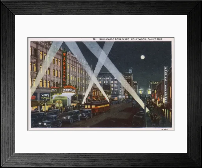 Framed Print : Hollywood Boulvevard - Hollywood, California Framed Print : Hollywood Boulvevard - Hollywood, California