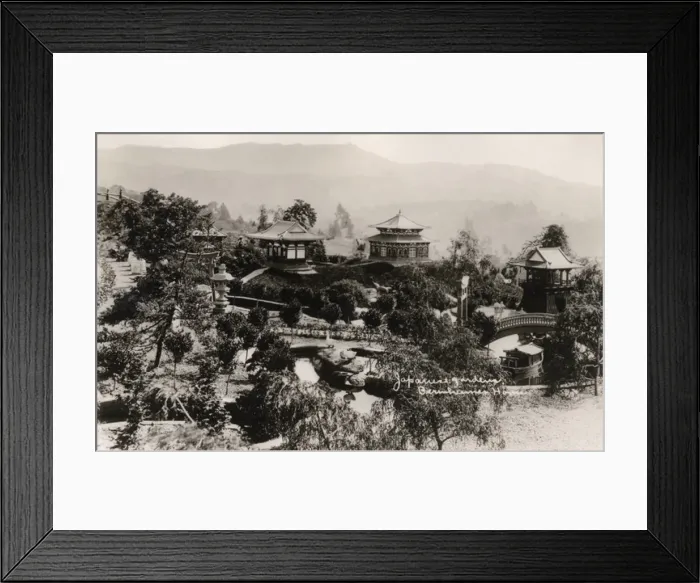 Framed Print : Japanese Garden - Bernheimer Hill, Hollywood, California Framed Print : Japanese Garden - Bernheimer Hill, Hollywood, California