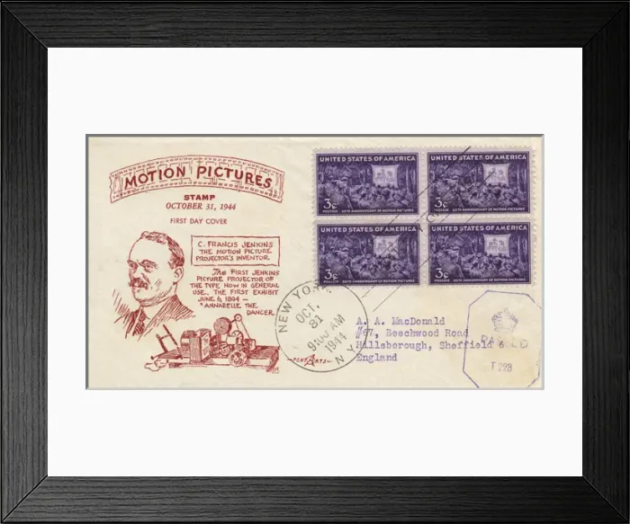 Framed Print : Commemorative envelope with stamps Framed Print : Commemorative envelope with stamps