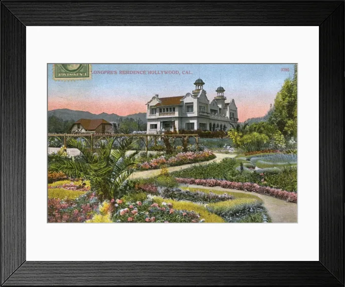 Framed Print : Paul de Longpres House - Hollywood, California, USA Framed Print : Paul de Longpres House - Hollywood, California, USA