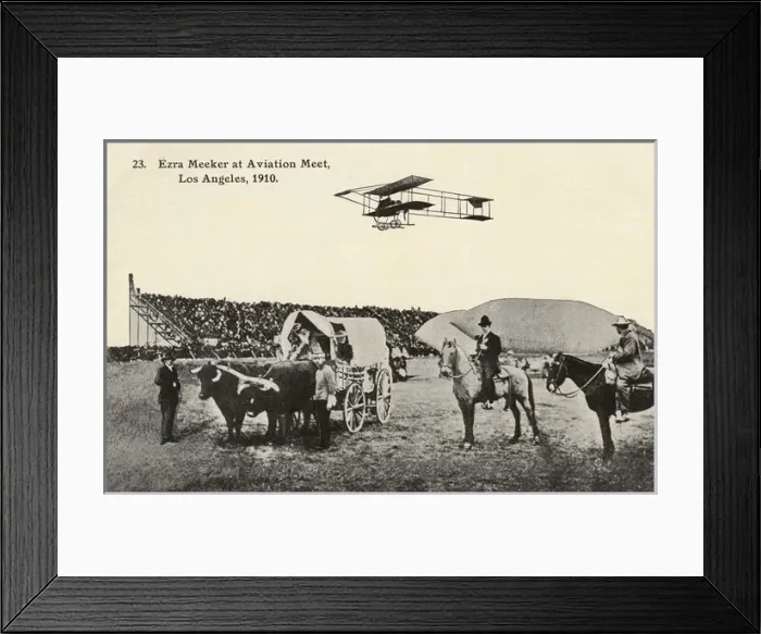 Framed Print : Ezra Meeker at aviation event, Los Angeles, USA Framed Print : Ezra Meeker at aviation event, Los Angeles, USA