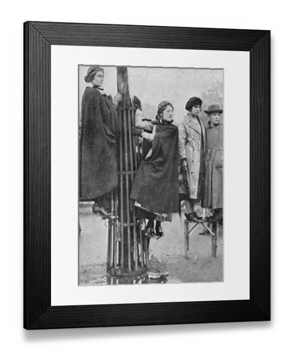Framed Print : Nurses viewing the royal wedding, 1923 Framed Print : Nurses viewing the royal wedding, 1923