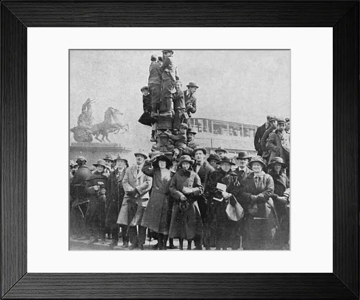 Framed Print : Viewing the royal wedding, 1923 Framed Print : Viewing the royal wedding, 1923