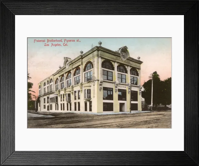 Framed Print : Fraternal Brotherhood, Los Angeles, California, USA Framed Print : Fraternal Brotherhood, Los Angeles, California, USA