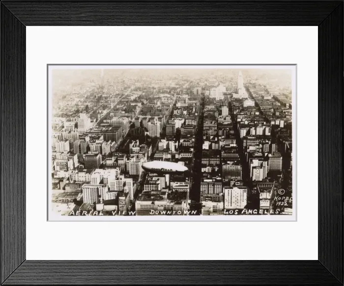 Framed Print : Aerial view, Downtown Los Angeles, California, USA Framed Print : Aerial view, Downtown Los Angeles, California, USA