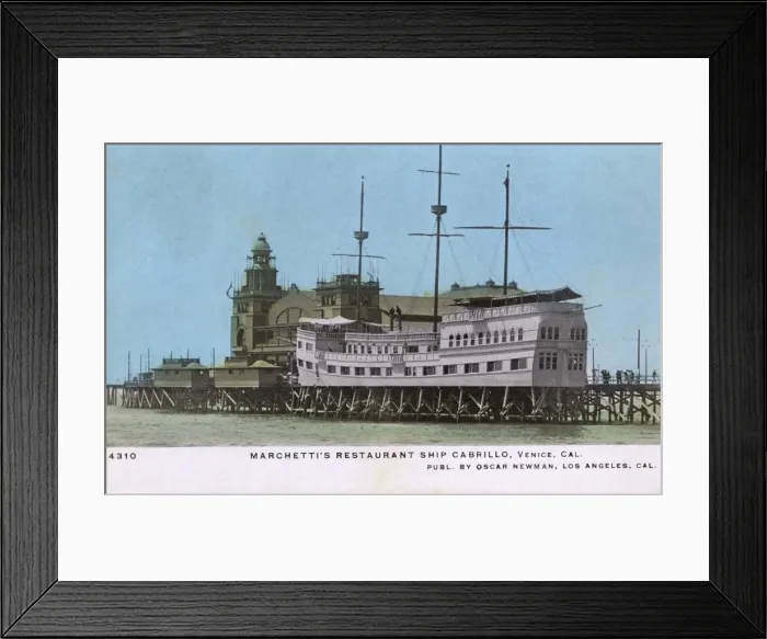 Framed Print : Marchettis Restaurant Ship, Venice, California, USA Framed Print : Marchettis Restaurant Ship, Venice, California, USA