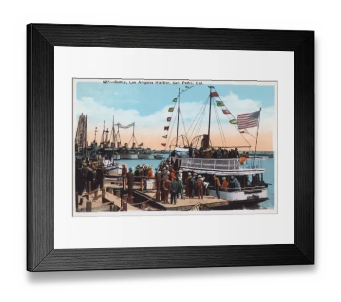 Framed Print : Los Angeles Harbour, San Pedro, California, USA Framed Print : Los Angeles Harbour, San Pedro, California, USA