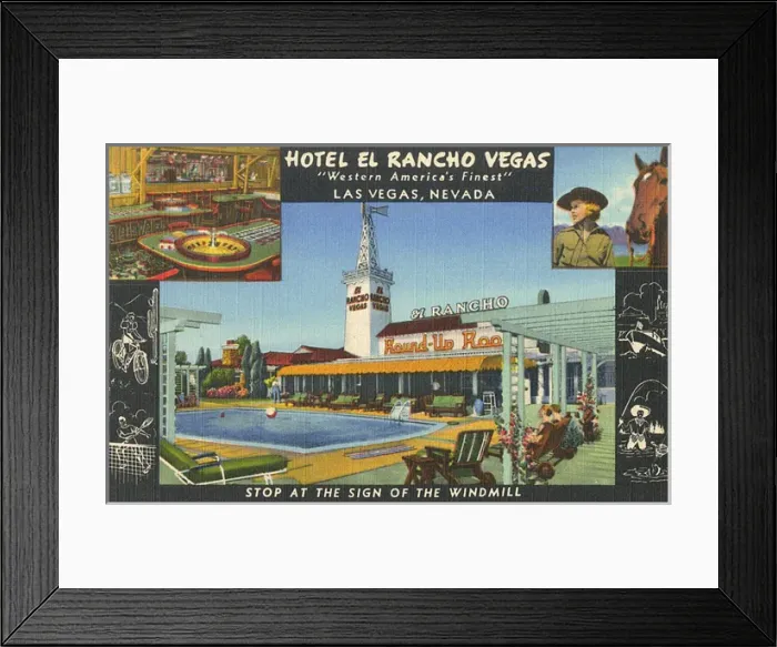 Framed Print : Hotel El Rancho, Las Vegas, Nevada, USA Framed Print : Hotel El Rancho, Las Vegas, Nevada, USA