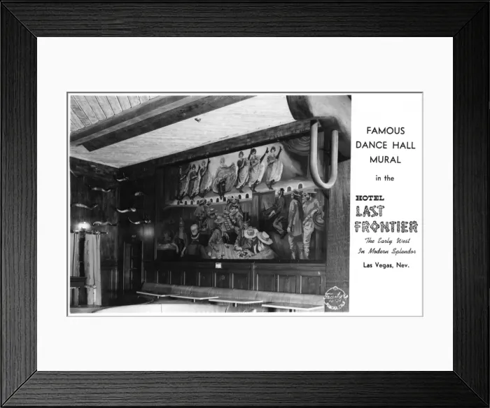 Framed Print : Mural painting, Hotel Last Frontier, Las Vegas, USA Framed Print : Mural painting, Hotel Last Frontier, Las Vegas, USA
