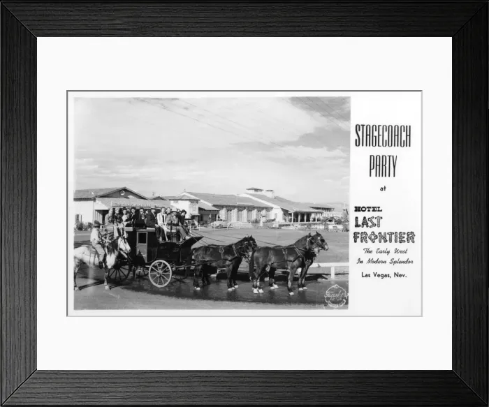 Framed Print : Stagecoach party, Hotel Last Frontier, Las Vegas, USA Framed Print : Stagecoach party, Hotel Last Frontier, Las Vegas, USA