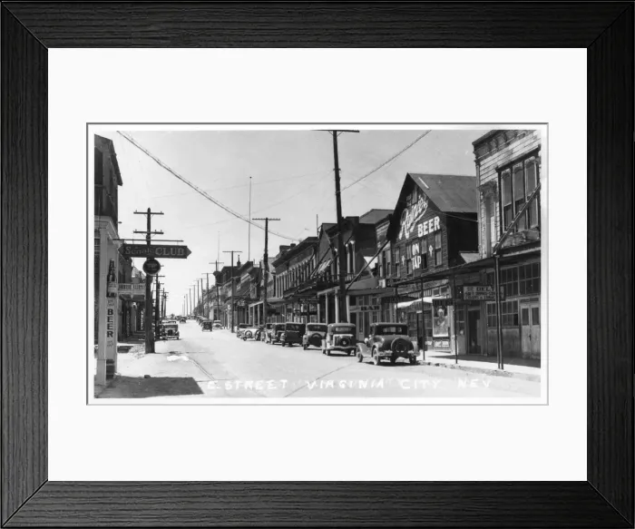 Framed Print : East Street, Virginia City, Nevada, USA Framed Print : East Street, Virginia City, Nevada, USA
