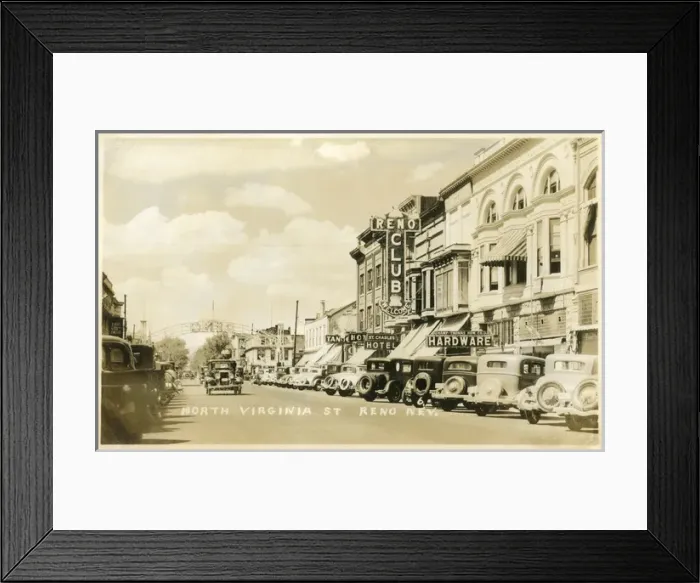 Framed Print : North Virginia Street, Reno, Nevada, USA Framed Print : North Virginia Street, Reno, Nevada, USA