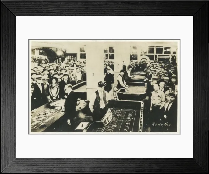 Framed Print : Scene in the Bank Club, Reno, Nevada, USA Framed Print : Scene in the Bank Club, Reno, Nevada, USA