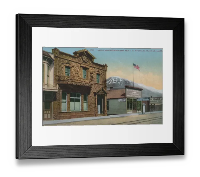 Framed Print : Street in Skagway, Alaska, USA Framed Print : Street in Skagway, Alaska, USA