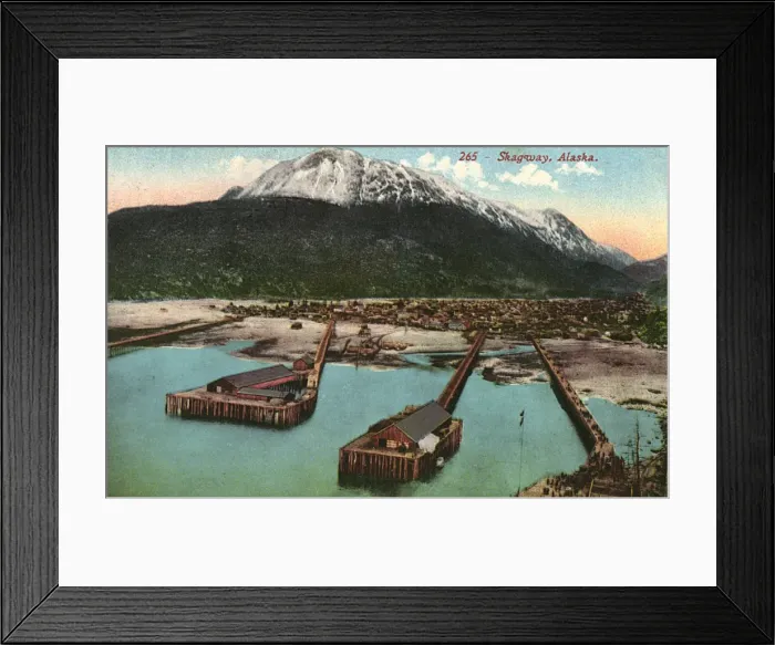Framed Print : View of Skagway, Alaska, USA Framed Print : View of Skagway, Alaska, USA