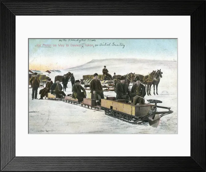 Framed Print : Ice motor on way to Dawson City, Yukon, Canada Framed Print : Ice motor on way to Dawson City, Yukon, Canada