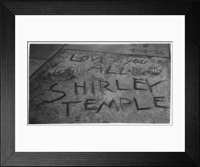 Framed Print : Footprints and autographs, Hollywood, USA Framed Print : Footprints and autographs, Hollywood, USA