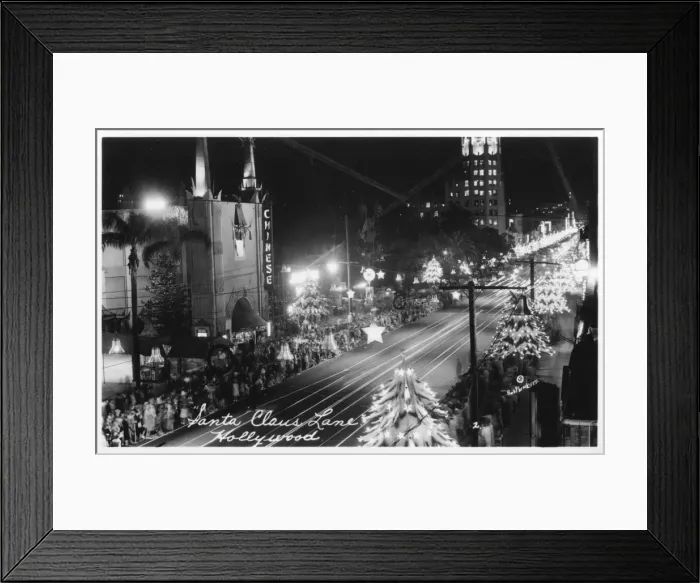 Framed Print : Santa Claus Lane, Hollywood, USA
