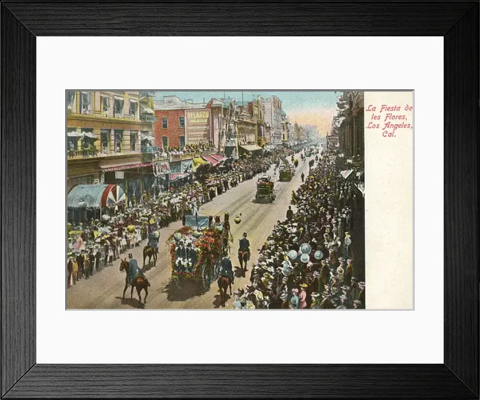 Framed Print : Flower Festival, Los Angeles, California, USA Framed Print : Flower Festival, Los Angeles, California, USA