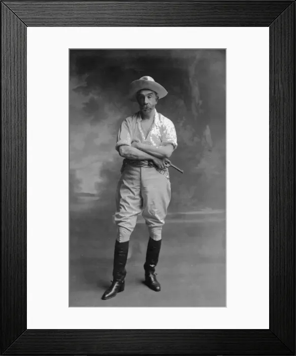 Framed Print : Full length portrait of a cowboy Framed Print : Full length portrait of a cowboy