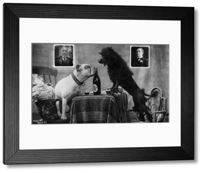 Framed Print : A political arguement. Bonar Law vs Edward Carson Framed Print : A political arguement. Bonar Law vs Edward Carson