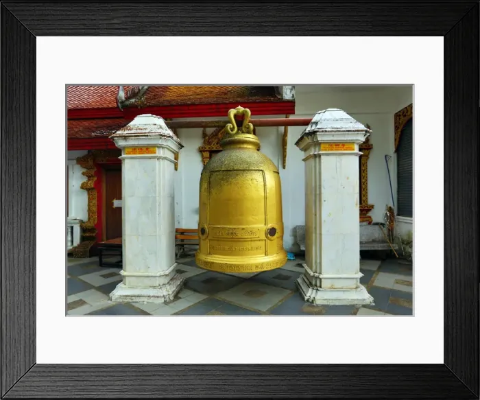 Framed Print : Prayer Bell, Wat Prathat Doi Suthep temple, Chiang Mai Framed Print : Prayer Bell, Wat Prathat Doi Suthep temple, Chiang Mai