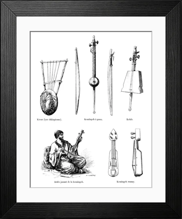 Framed Print : Asian musical instruments Framed Print : Asian musical instruments