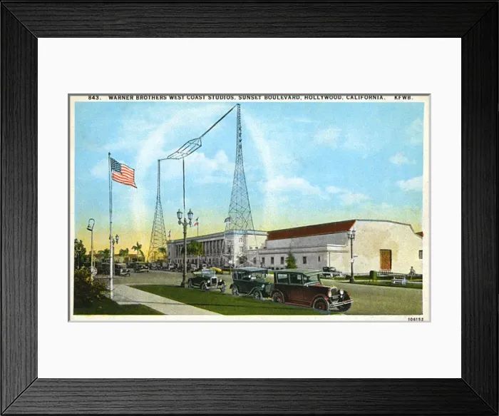 Framed Print : Warner Brothers Studios, Sunset Boulevard, Hollywood, USA Framed Print : Warner Brothers Studios, Sunset Boulevard, Hollywood, USA