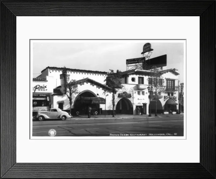 Framed Print : Brown Derby Restaurant, Hollywood, California, USA Framed Print : Brown Derby Restaurant, Hollywood, California, USA
